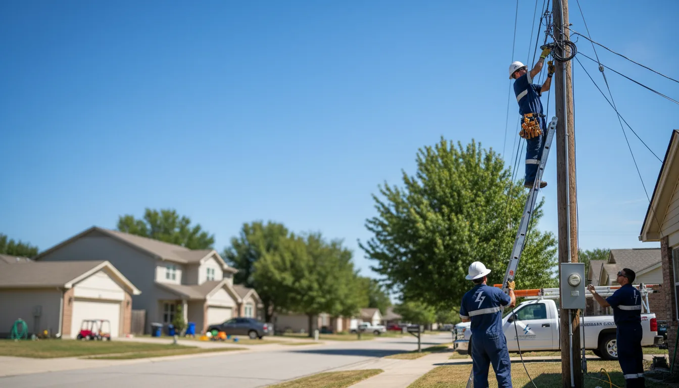 Residential electrician providing installation services in Randall, IA